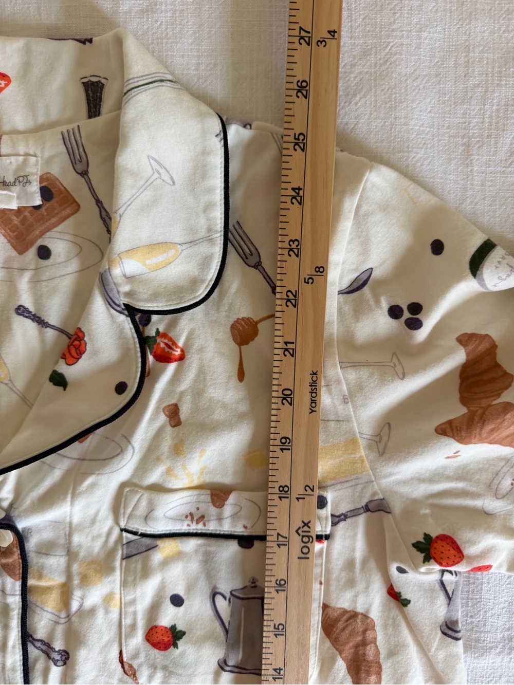 BedHead Cream Pajama Set “Breakfast in Bed” collection - Picture 7 of 10